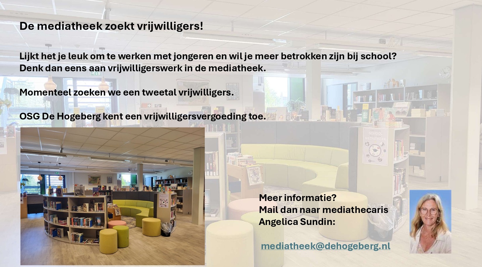Vrijwilligers Mediatheek OSG de Hogeberg